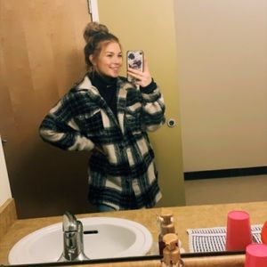 BKE plaid jacket